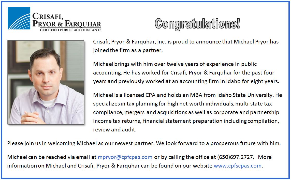 Michael Pryor Partner